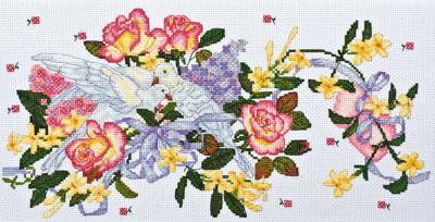 ערכת תפרים צולבים Abris Art Doves
