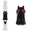 Chic Polyester Witch Maxi Dress With Unique Bell Sleeves In A Variety Of Elegant Colors