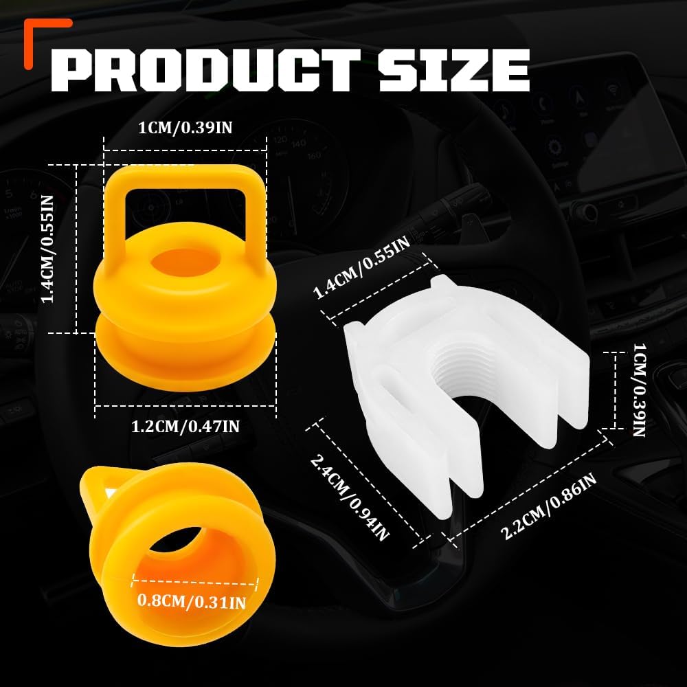 3PCS Transmission Shifter Linkage Cable Bushing Repair Kit | 14104 15276979 52855956AG, Shift Cable Bushing Replacement for Chevy Silverado 1500 2500
