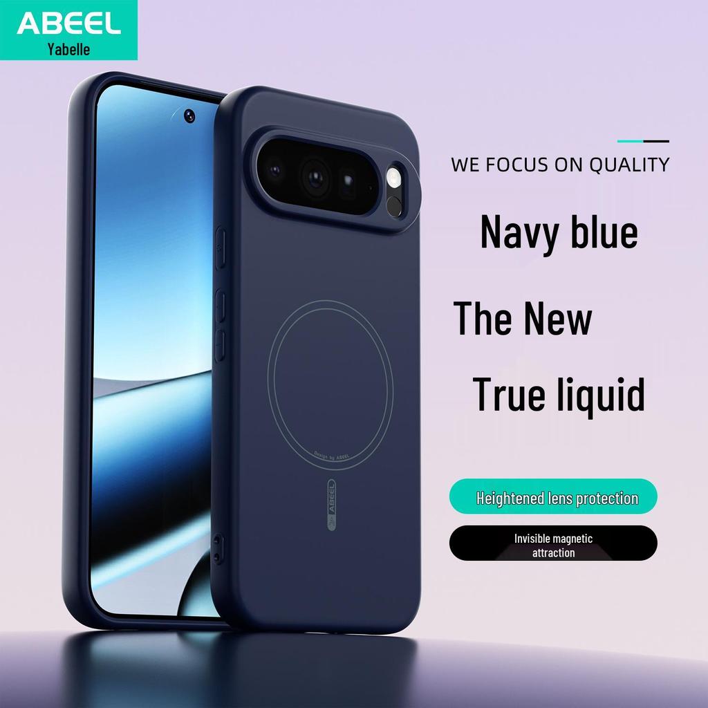 Compatible with Google Pixel 10 Pro XL, Magnetic Silicone Case, Drop-proof Cover for Men & Women, fits Pixel 9A.