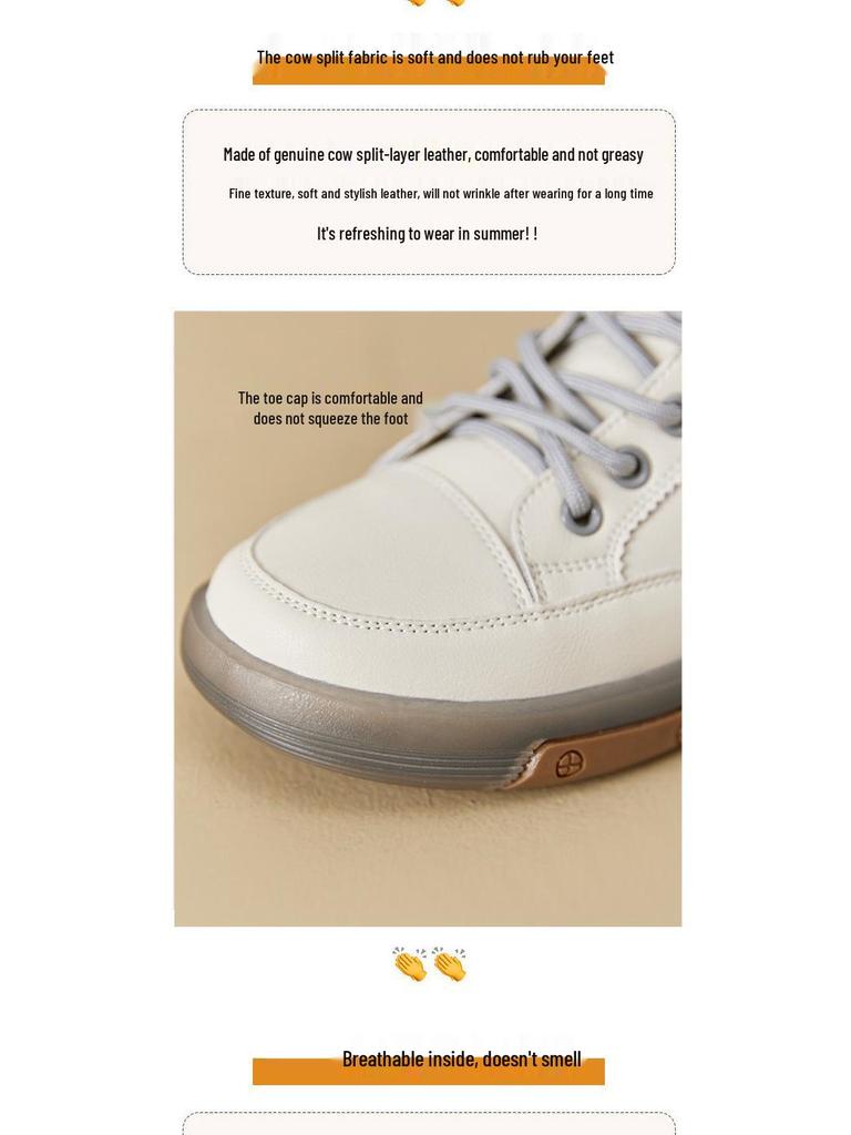 Damskor 2025 Martin Boots med Fjärilsbroderi - Nya Högtoppiga Casual Mångsidiga Vita Kortkängor för Höst/Vinter, Större Storlekar Finns.