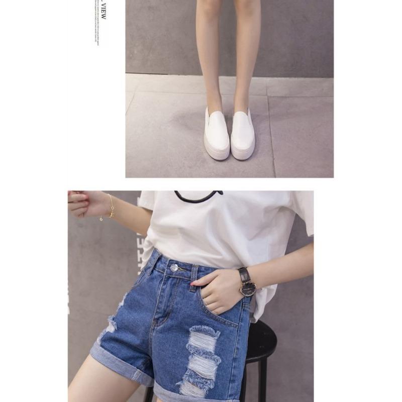 High-waisted Ribbed Denim Shorts Women's Summer Fur Baggy All-match Student Wide Leg Hot Pants