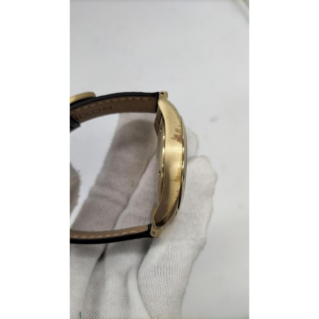 Used NIXON THE BULLET LEATHER QUARTZ