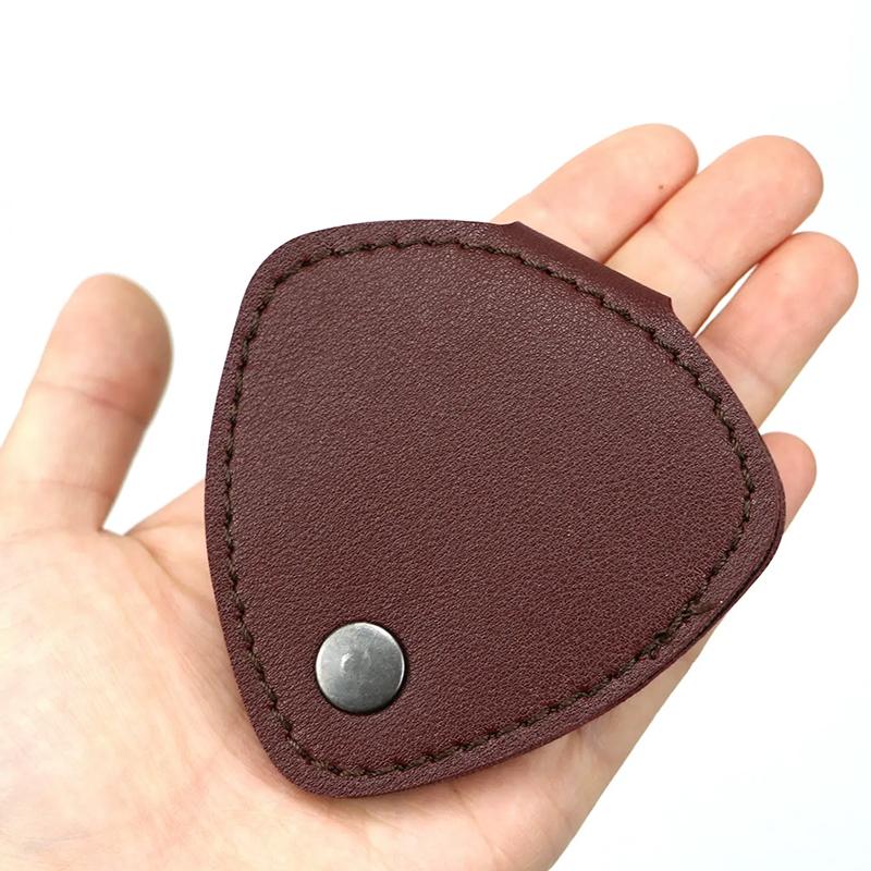Guitar Picks Holder For Acoustic Electric Guitar, Variety Pack Picks Storage Pouch Box, Pu Leather Plectrums Bag