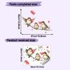 Self-adhesive Wall Stickers Three Little Cute Birds On Heart Branch for Kids Room Bedroom Home Decor