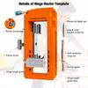 New Orange Door Hinge & Door Latch Installation Kit Door Hinge Mortiser Template Accurate Chiseling And Scoring Door Latch