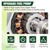 12D Micro Electric Diesel Fuel Pump Universal 5/16 Inch Inlet And Outlet 12V 1-2 A, 35 GPH, 4-7 PSI