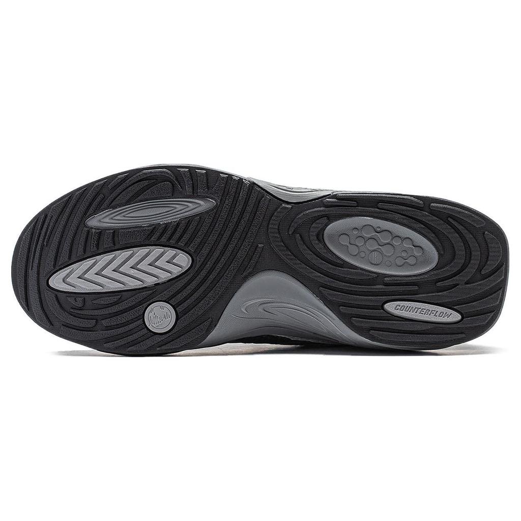 Li Ning Cushioning, Wear Resistant Low top Casual Shoes Men's Black Gray AGLT171-4