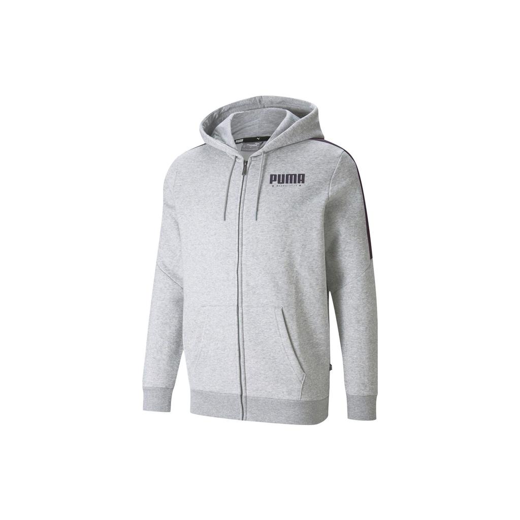 PUMA Jackets Men's Gray Hooded Moderate Other 848241-04
