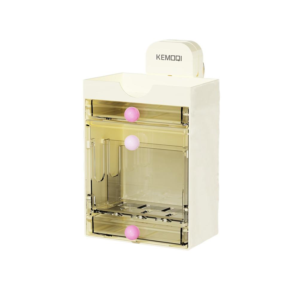 

Suction Cup Soap Dish Waterproof With Drainage Box Soap Holder Soap Box Rack Flip Multi-layer Rack Bathroom Accessories прозрачный