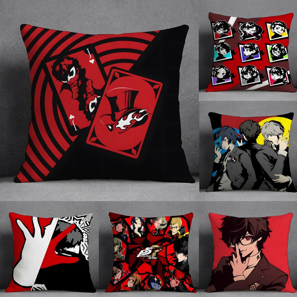 PPersonaS ANIME Pillow Case Pillowcase Doublesided Printed Sofa Cushion Bedroom Headboard Pillow