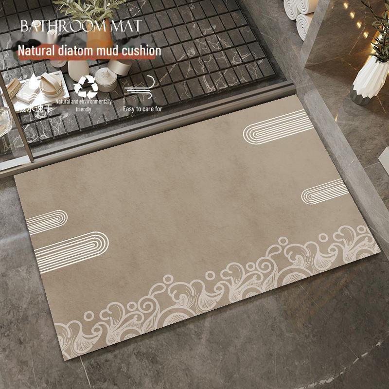 „Nowe chińskie antypoślizgowe maty podłogowe z błota okrzemkowego – szybkoschnące, chłonące wodę maty łazienkowe i wejściowe”
