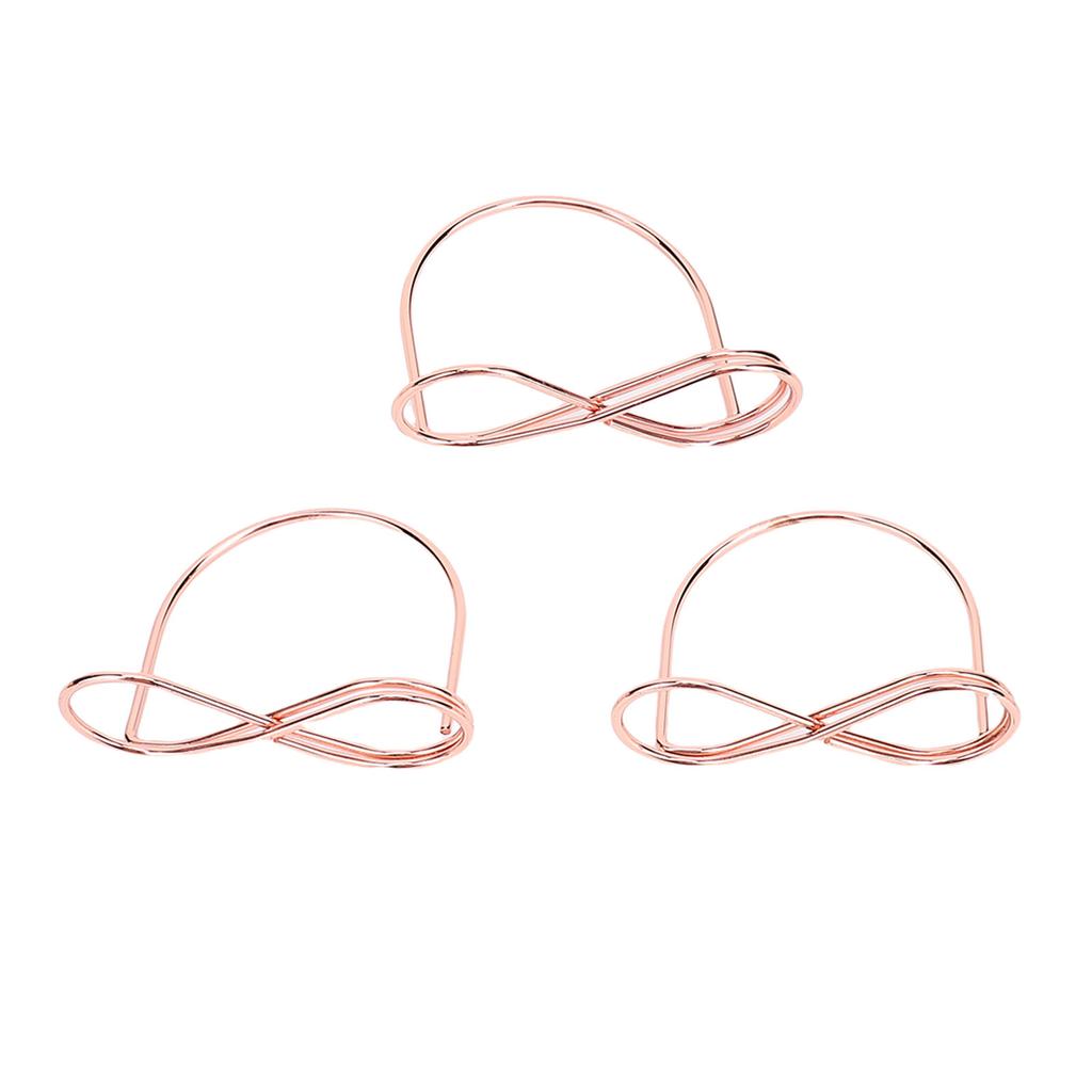 15PCS Table Number Holders Glasses Shape Multifunctional Slick Finish Iron Wire Picture Holder