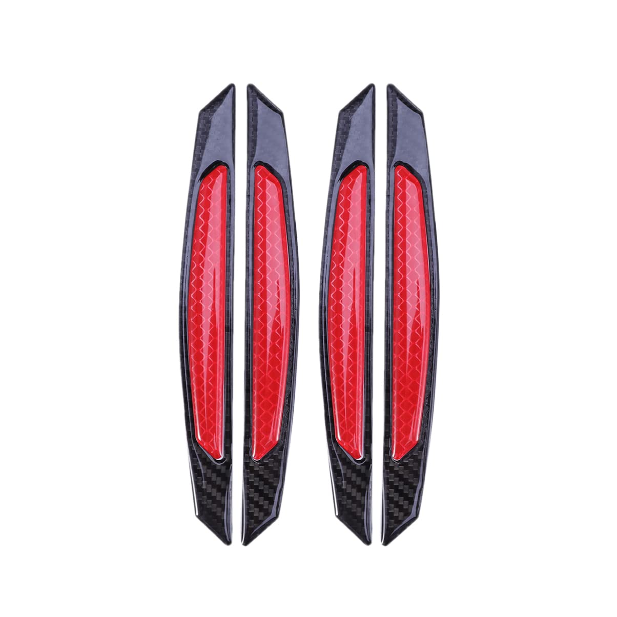 

POPETPOP Side Door Guard, Door Trim, Door Edge Guard, Anti-Scratch, General Purpose, Reflective Protection Sticker, Protective Sticker, Black Red