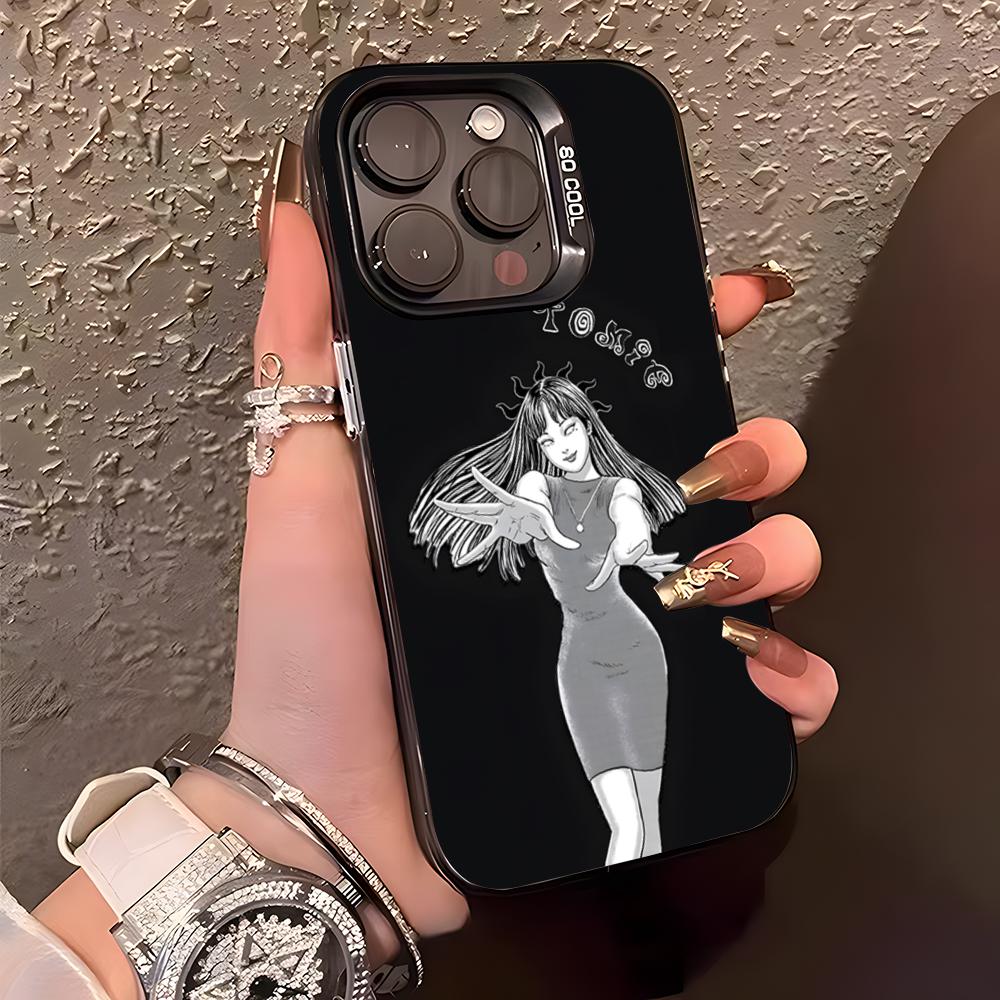 I-Ito J-Junji T-Tomie Phone Case For IPhone17 Air 16 15 14 Plus 13 12 11 Pro XS Max Silver Black Bumper Case