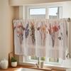 Dustproof Linen Door Curtain Natural Fiber Privacy Screen Adjustable Size for Apartments Studios Home Decoration