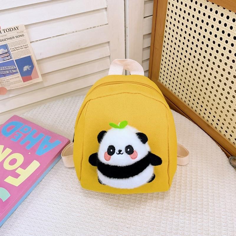 Panda Fashionable Plush Backpack For Boys And Girls Featuring Cute Design Cartoon
