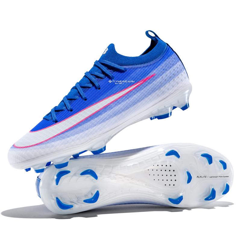 Rosa Herren Fußballschuhe FG Jungen Training Stollen Schnell Fußballschuhe Jugend Outdoor Rasen Rutschfest Fußballschuhe Mann 35-45 35