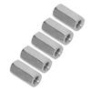 20Pcs Hex Coupling Nut M6 Stainless Steel Rust Resistant Connector Nut Kit Silver
