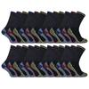24 paires de chaussettes de travail en bambou doux et respirantes pour hommes