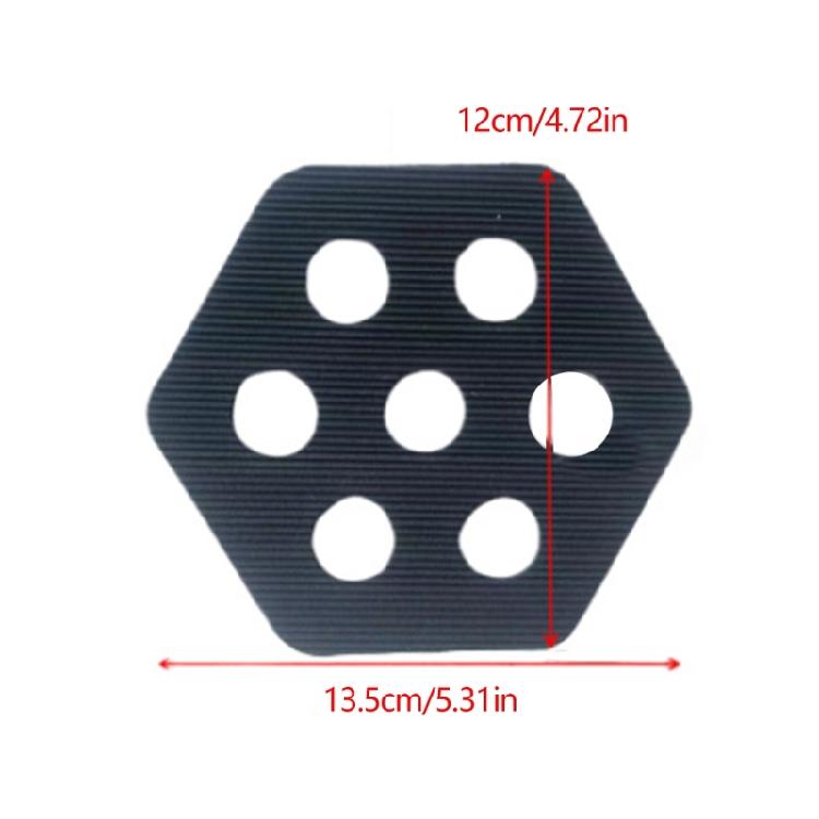 12lots Hexagonal Clear Surfs Tractions Pad Semi Clear Deck Pad for Surfboards Crafts Surfing Accessories