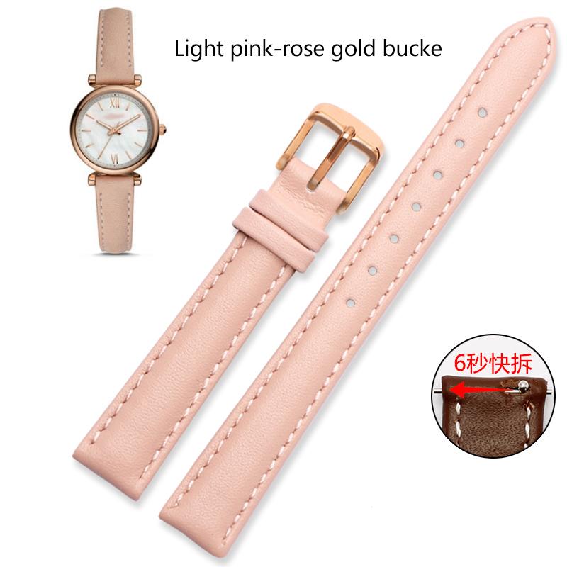 12mm 14mm 16mm 18mm 20mm Men Women Genuine Leather  Watch Band For Casio Fossil DW Folli Follie Watch Strap Bracelet Accessories