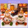 Thanksgiving Harvest Season Scarecrow Candy Basket Decorative Home Accent For Festive Gathering