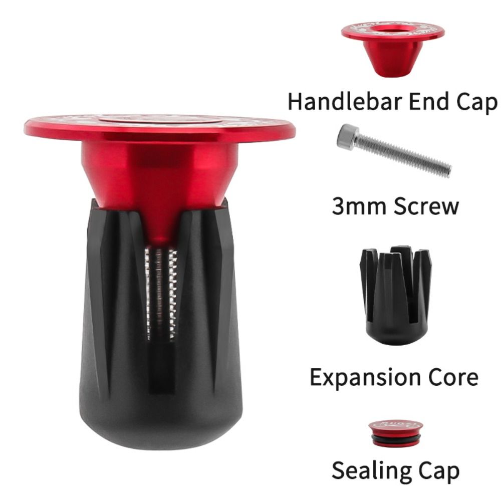 1 Pair Flame Pattern Handlebar End Caps Aluminum Zinc Zinc Alloy Handlebar Grip End Plugs  Road Bicycle