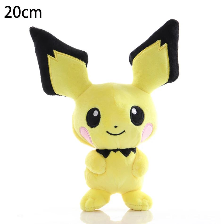 Cute Pikachu Plush Toy Charmander Squirtle Bulbasaur Stuffed Doll Eevee Scorbunny Gengar Snorlax Christmas Gifts