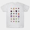 Men Black Print T-shirt She-Ra Characters No-Cut Transfer Paper Print Cotton Tshirt