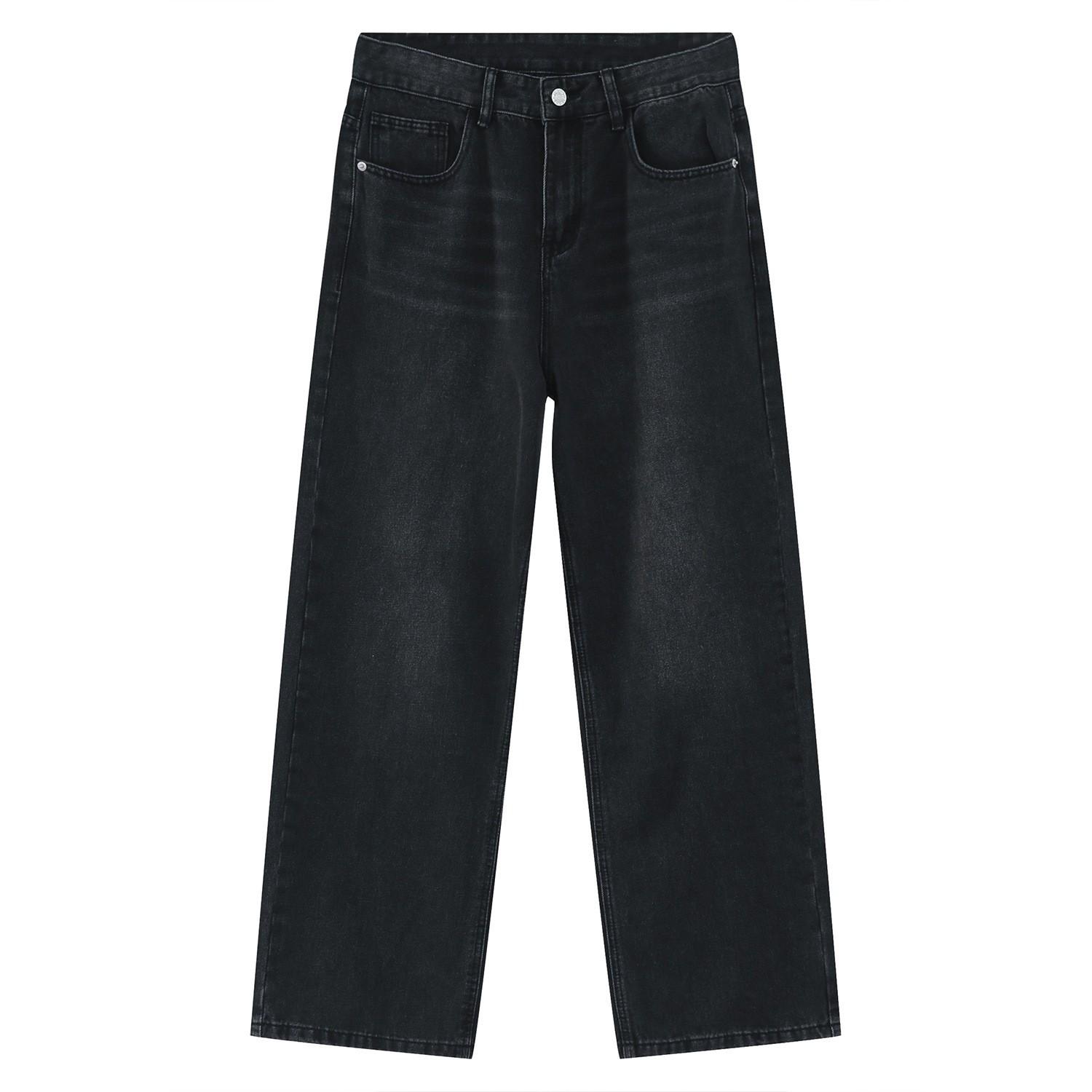 Nirben Denim | Джинсы унисекс в стиле ретро, вываренные и отбеленные, широкие штанины Extra Small
