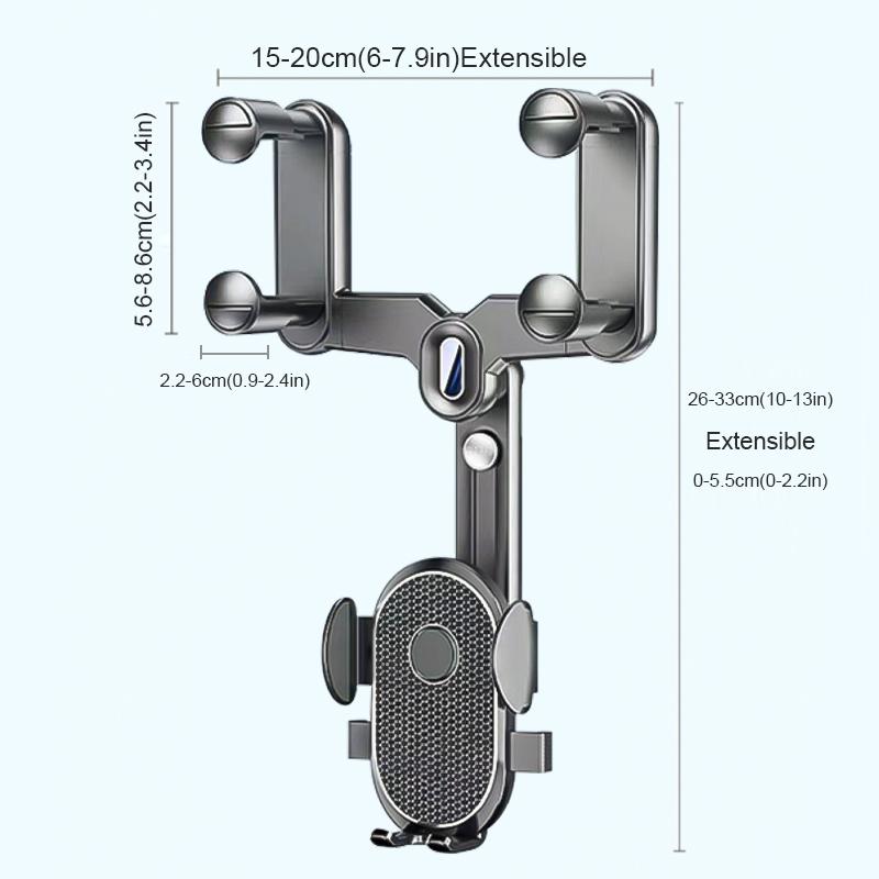 SEAMETAL Auto 360° Rückspiegel Handyhalterung Universal GPS Navigationshalterung