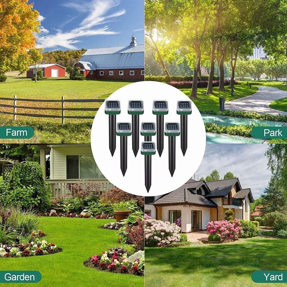 Rodent Repellent Solar Powered Snake Repellent Ultrasonic Snake Repellent  Underground Pests