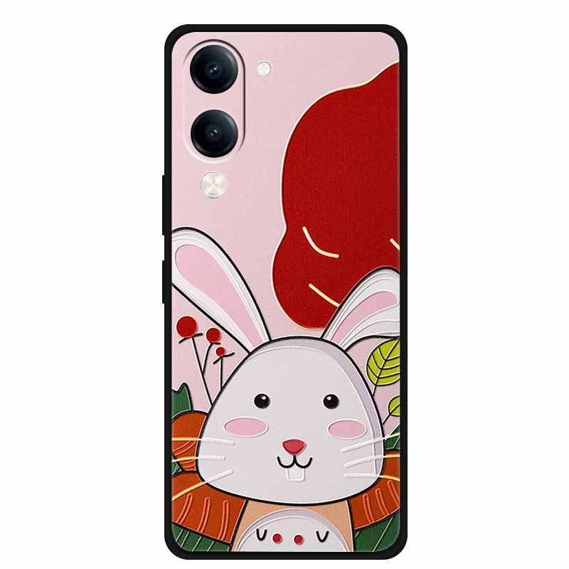 For Vivo Y29S Y29T Y19s GT 3D Cover Soft TPU Silicone Phone Case Funda Y 29S 29T 19s GT 5G Embossed Flower Blossoms Relief Para