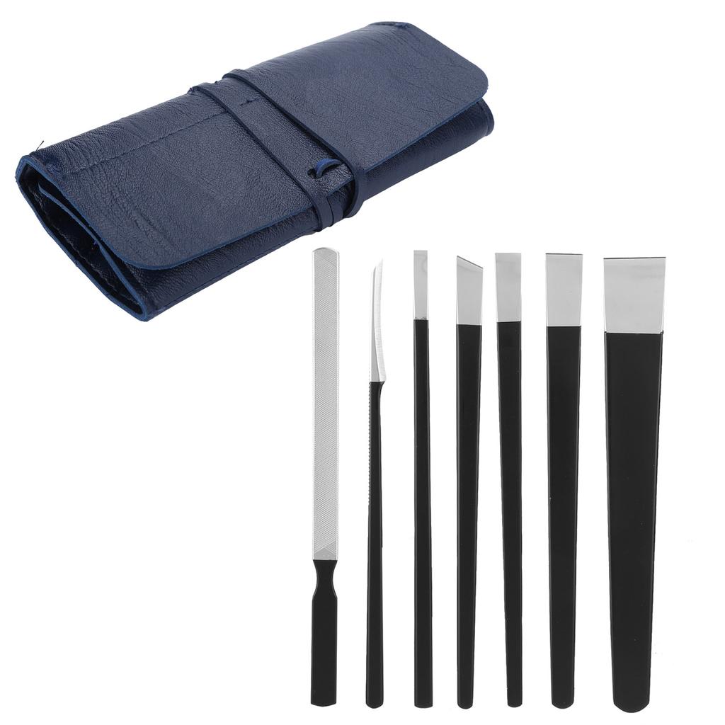 Set 7 pezzi Set Coltelli Pedicure Acciaio Inossidabile Strumenti per Unghia Incarnita Kit Pedicure Professionale per Piedi
