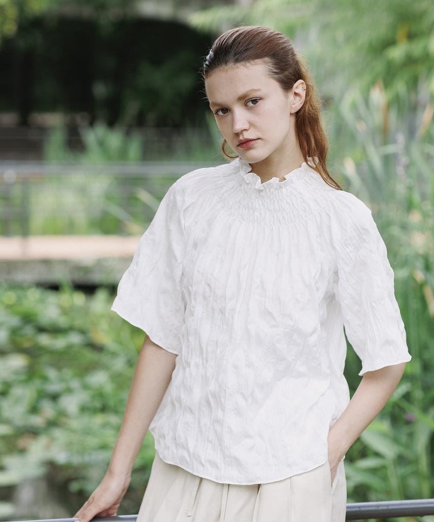 TINABLOSSOM Hummarine White Blouse