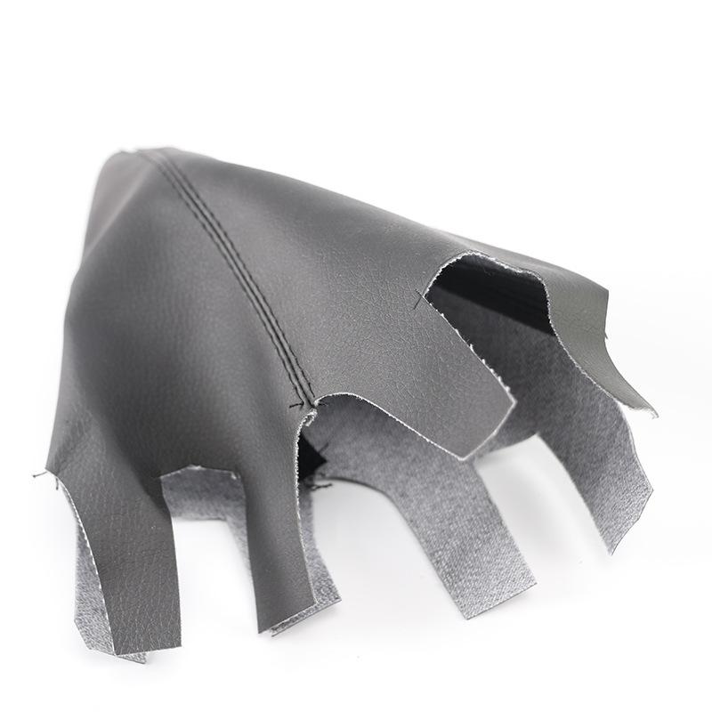 1pc Leather Gear Stick Gaiter Boot Cover Black Stitch For HONDA CRV CR-V 2006+