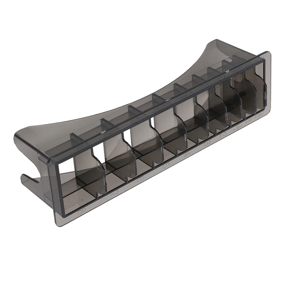 10 Steckplätze Klingenhalter Gitterbasis Design Haarschneider Aufbewahrungskoffer Professioneller Organizer