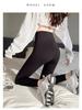 Women's Gray Plus Size Yoga Pants - Thickened Velvet for Spring, Autumn, and Winter
