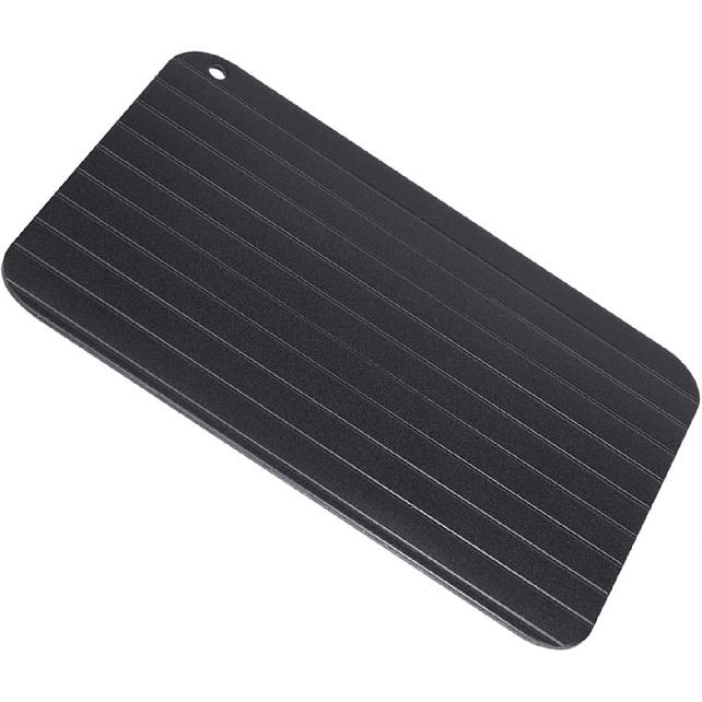 Defrosting Tray for Frozen Meat, 9 x 6inch Large Rapid Defrosting Tray Thawing Tray Metal Aluminum Fast Food Meat Defrosting Thawing Tray, Quick