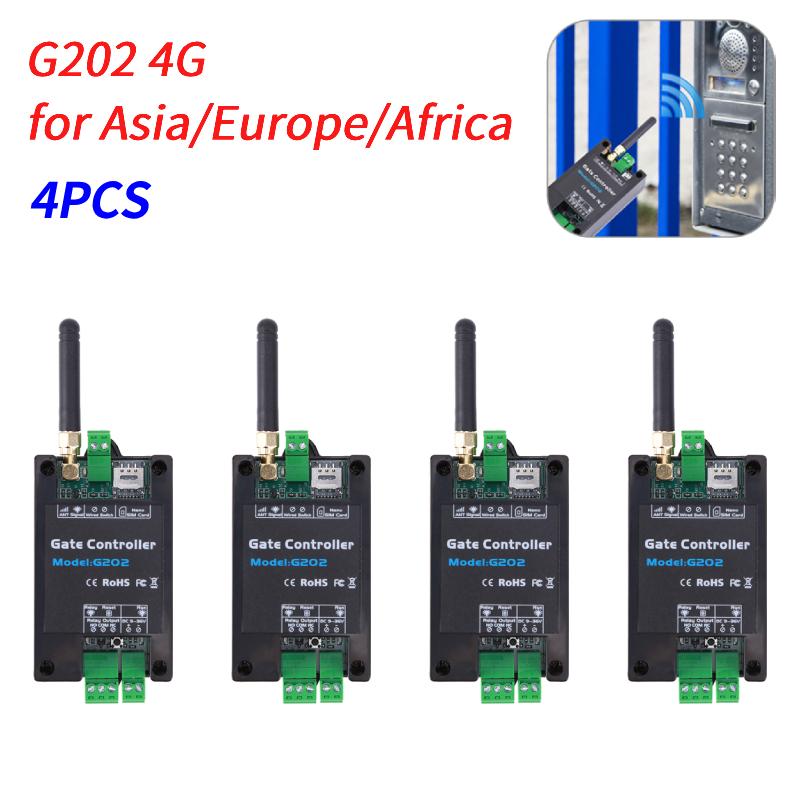 1-5pcs GSM 2G 4G LTE Gate Opener Controller G202 G201 SMS Remote Control Relay Switch Wireless Door Opener 850/900/1800/1900MHz
