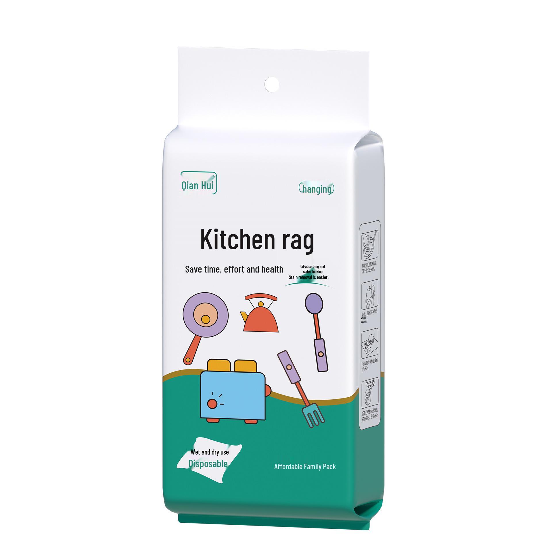 

Настенная одноразовая безворсовая салфетка для мытья посуды