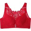 Rose Plus Size Wireless Front Closure Bra for Women - Enhances Bust with Beautiful Back Design