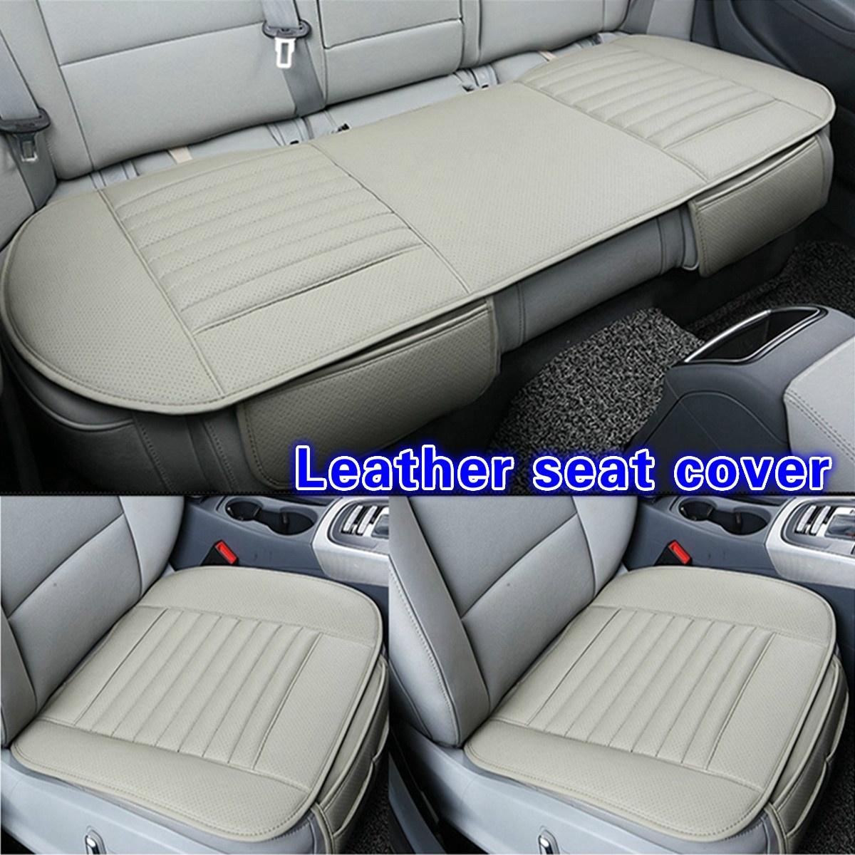 

SEAMETAL PU шкіра автомобільного сидіння протектор авто Chiar подушка Pad килимок для авто інтер єру вантажівка позашляховик фургон 3Pcs/set сірий колір