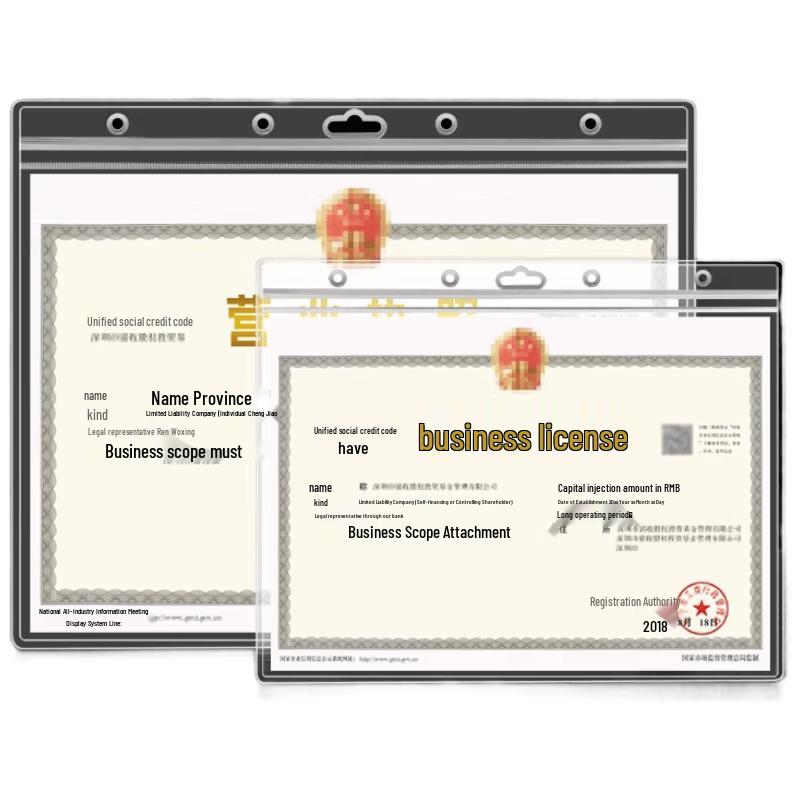 A4 Transparent Document Sleeve