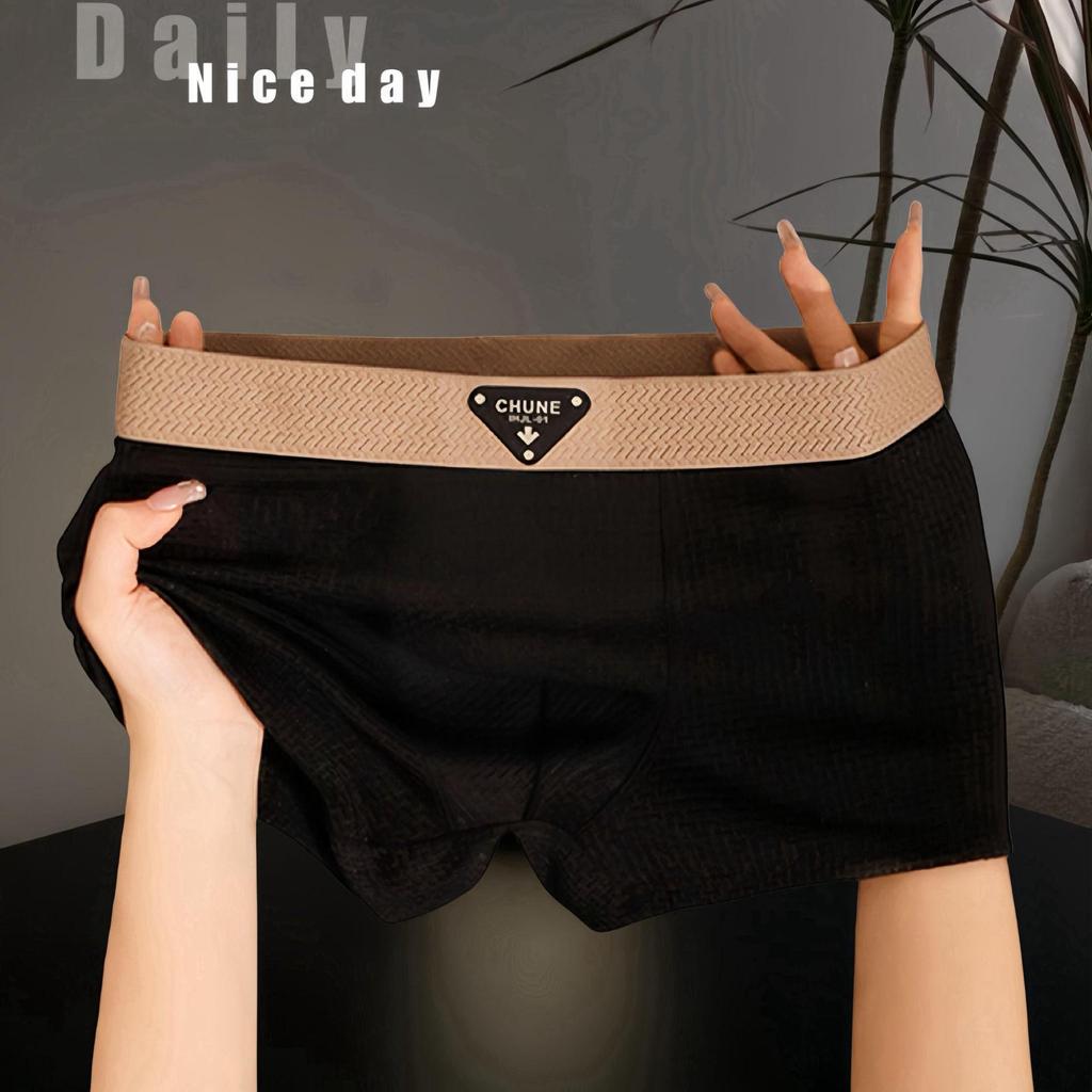 Men's Ice Silk Nylon Boxer Briefs – Lightweight, Breathable Summer Sports Underwear