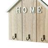 Schlüsselhaken Rustikaler Holz-Eingangsbereich-Organizer mit 3 Metallhaken Klebe-Wandmontage Aufbewahrungsregal für Schlüssel Taschen Schals Masken