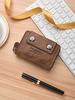 Schoolbag1011 new card bag men's wallet short organ women's card clip change bag daily storage spot tide