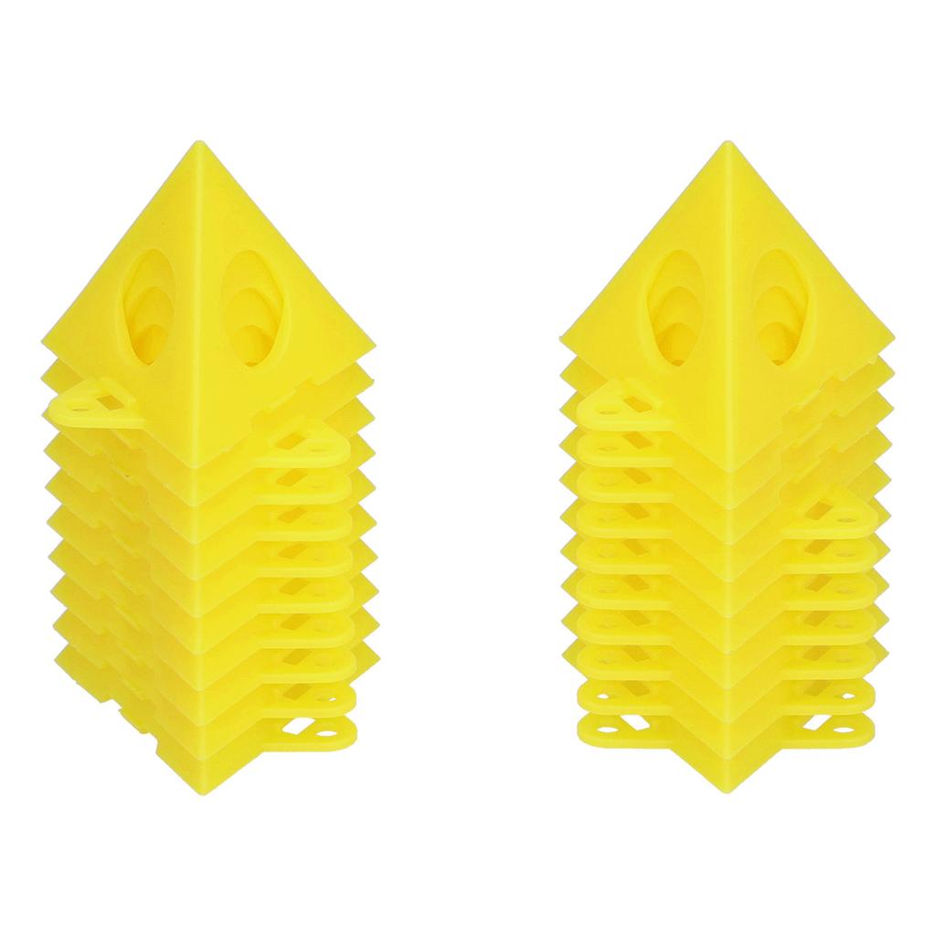 20PCS Paint Stand Kit Triangular Plastic Woodworking Bracket for Photo Frame Door Plank