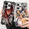Anime Ryomen Sukuna JUJUSU Plating Phone Case For Xiaomi Redmi Note 14 15 Pro Plus 13 12 11 11S 11T 10 9S 9 5G Anti-Fall Airabag
